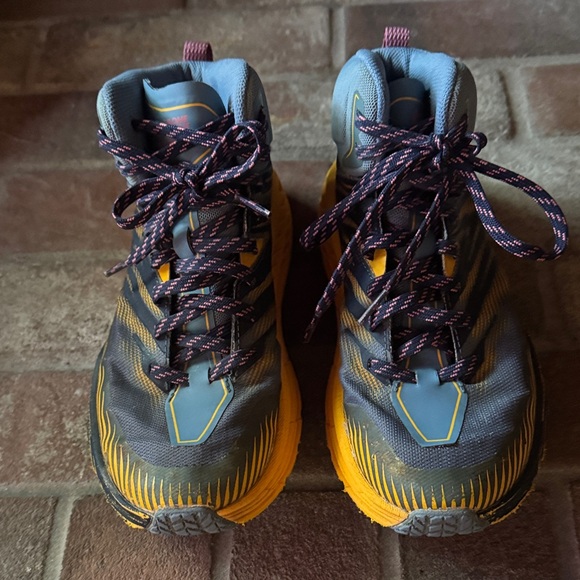 Hoka size 6 UK 4.5 Blue Trail hiking boots shoes women’s one one - Picture 5 of 12